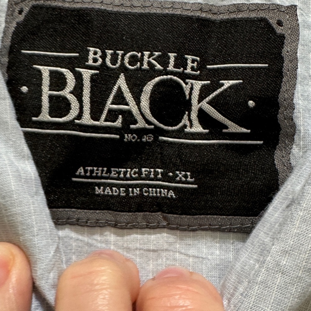 Buckle Black Men’s Short Sleeve Button Up GUC XL - Picture 4 of 5